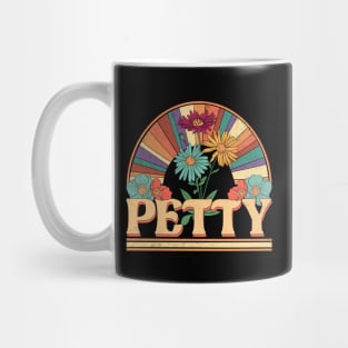 Petty Flowers Name Personalized Gifts Retro Style Mug